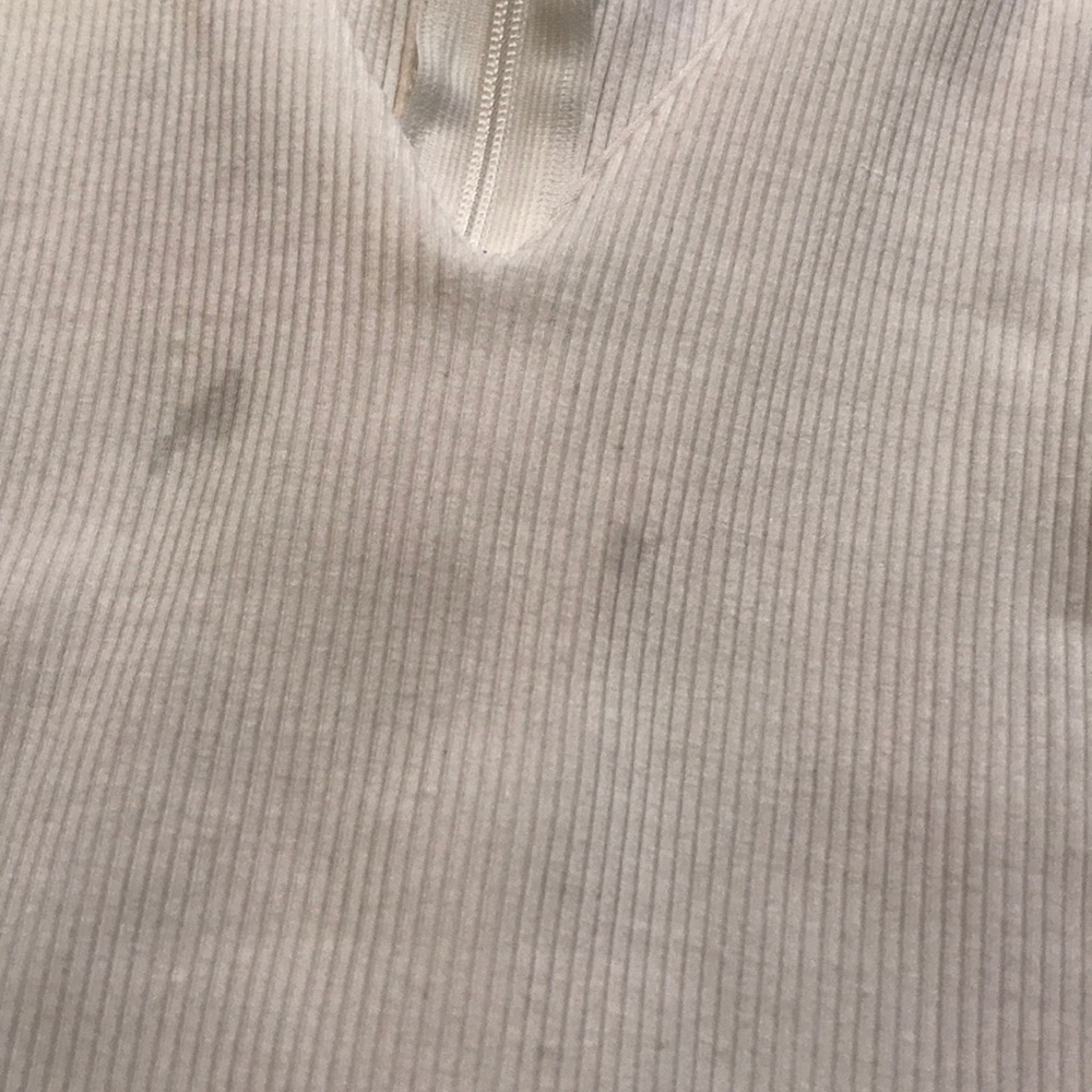 White Ribbed Body Suit - Picture 5 of 6
